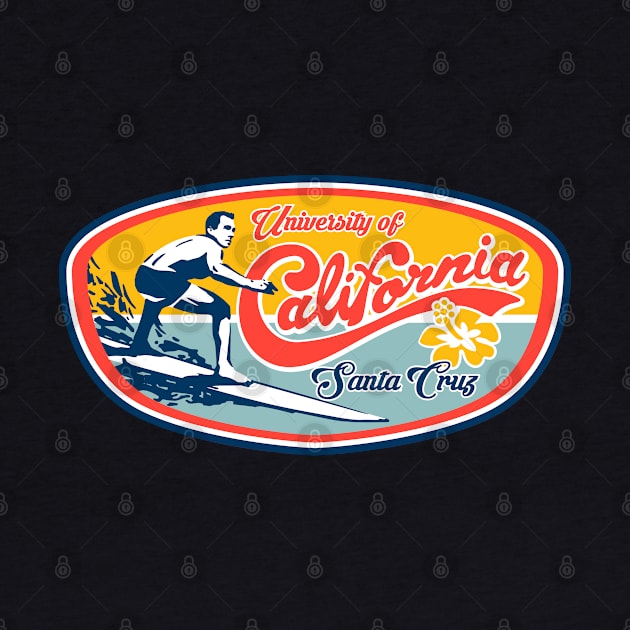 UC Santa Cruz UCSC Classic Surfer Design by Vector Deluxe